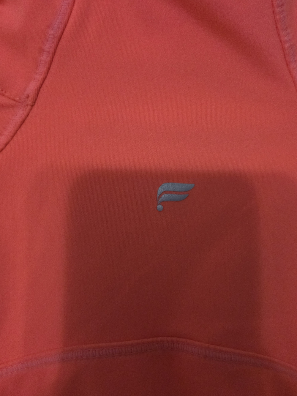 Fabletics Women's Coral-Red Zip Front Bomber Jacket - Picture 4 of 5